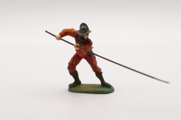 Landsknecht kämpfend spanischer Helm
